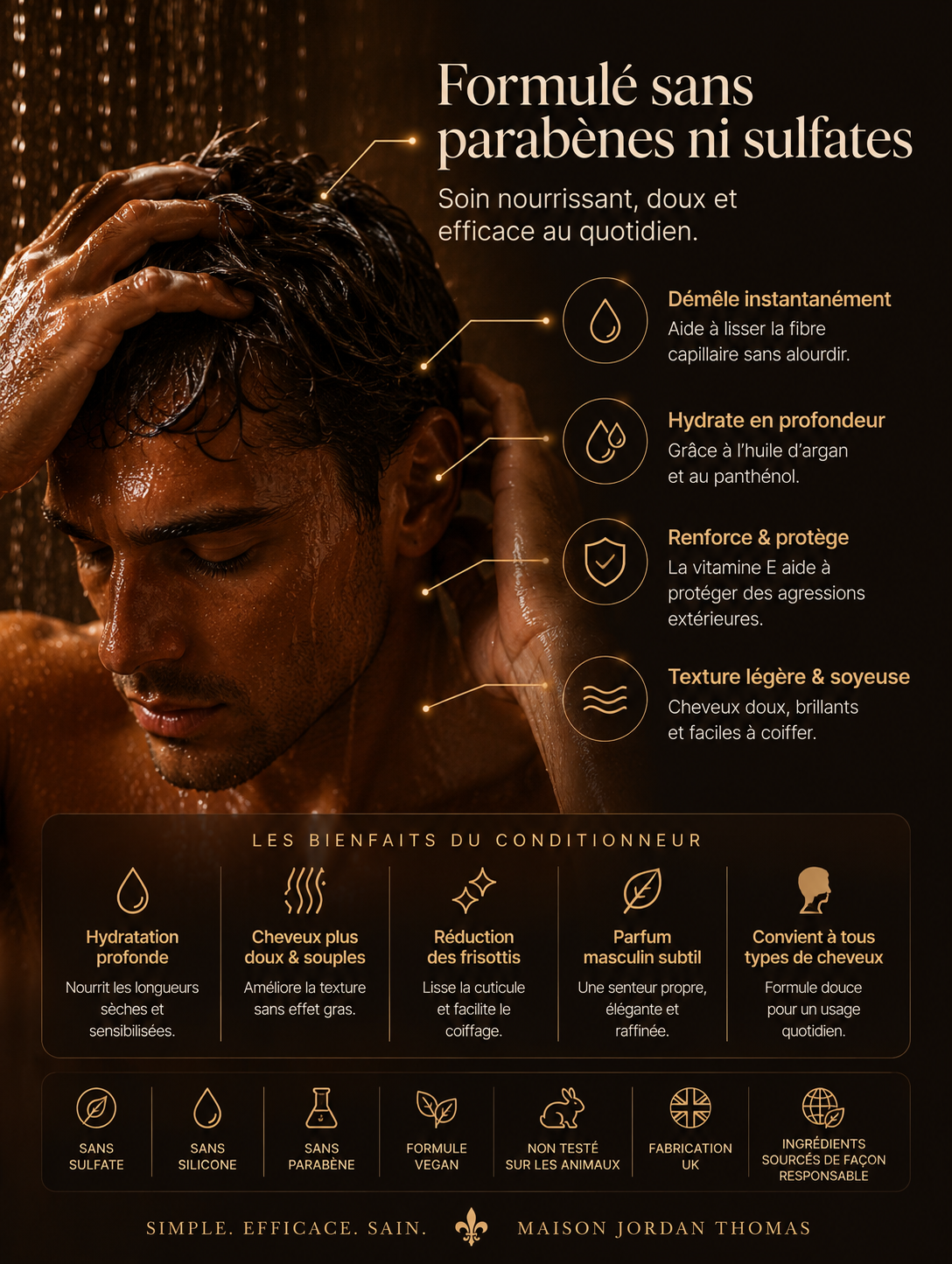 Conditionneur à l'huile d'argan